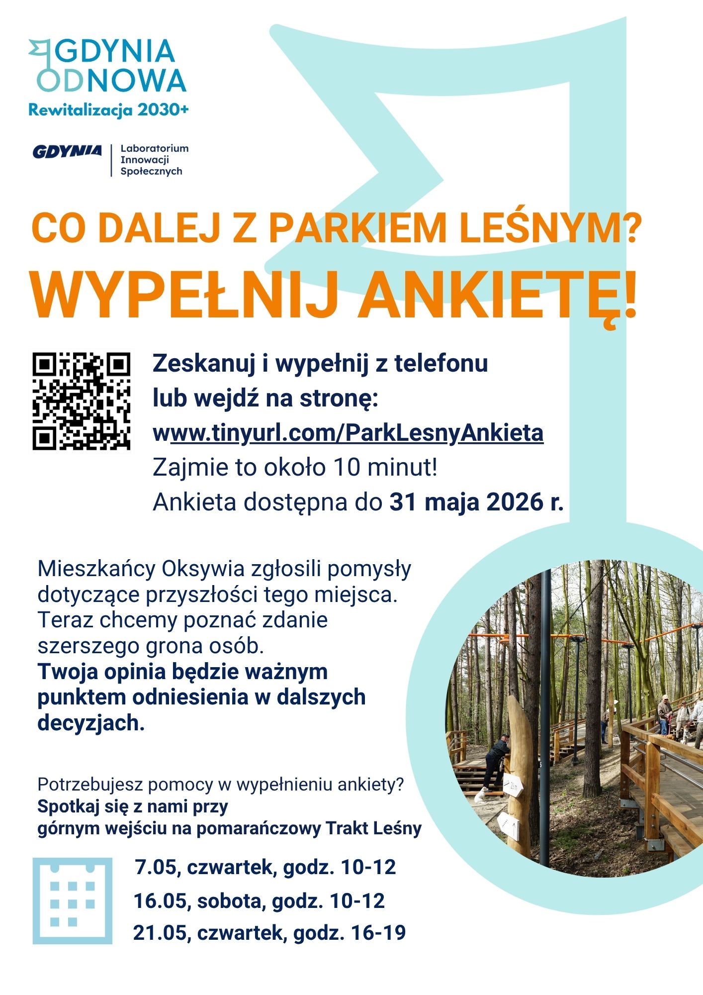 Ankieta uporządkuje pomysły mieszkańców na Park Leśny