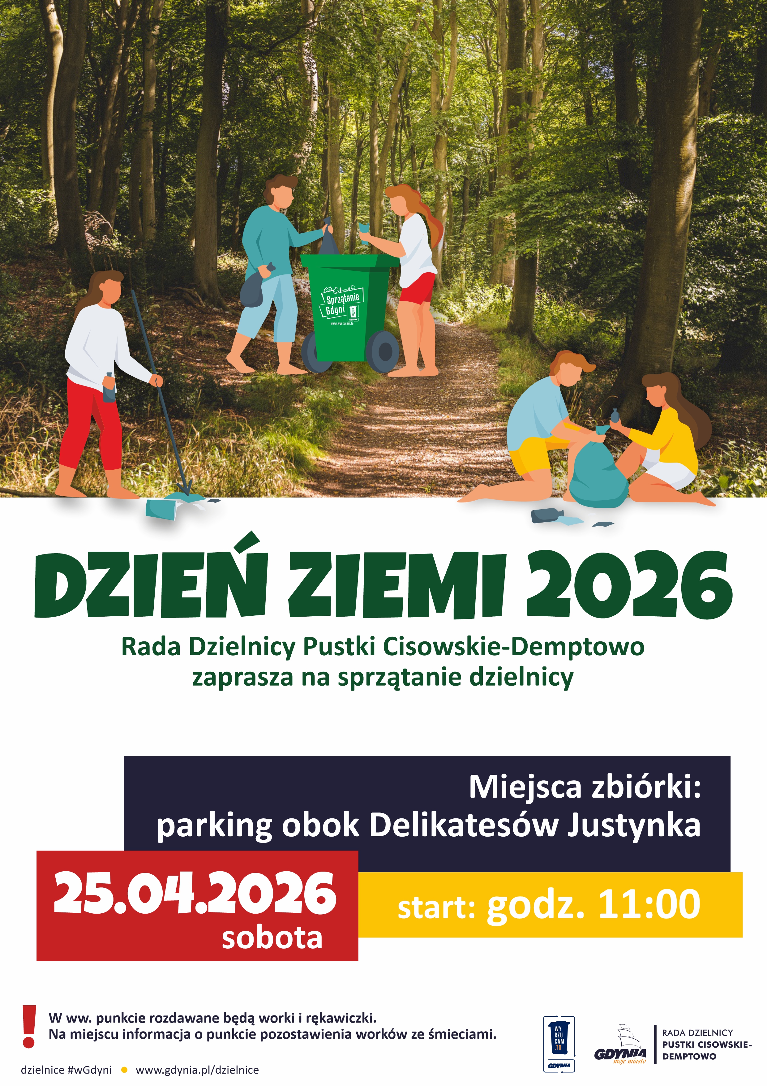 Dzień Ziemi z Radą Dzielnicy Pustki Cisowskie-Demptowo
