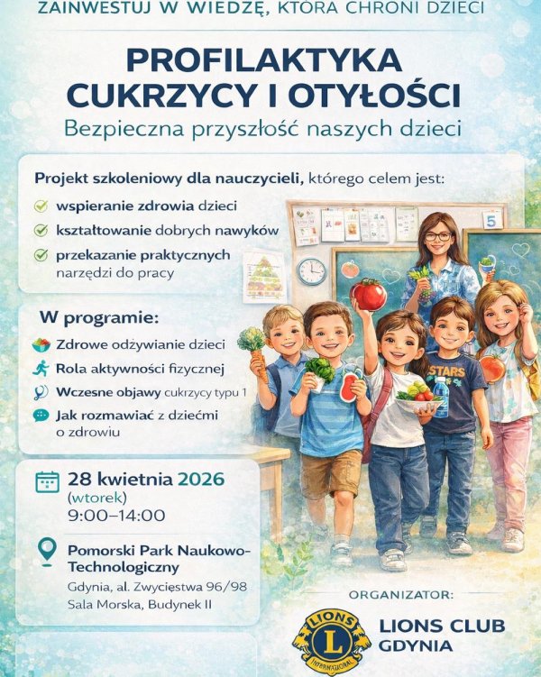 „Profilaktyka cukrzycy i otyłości – bezpieczna przyszłość naszych dzieci” – bezpłatny webinar