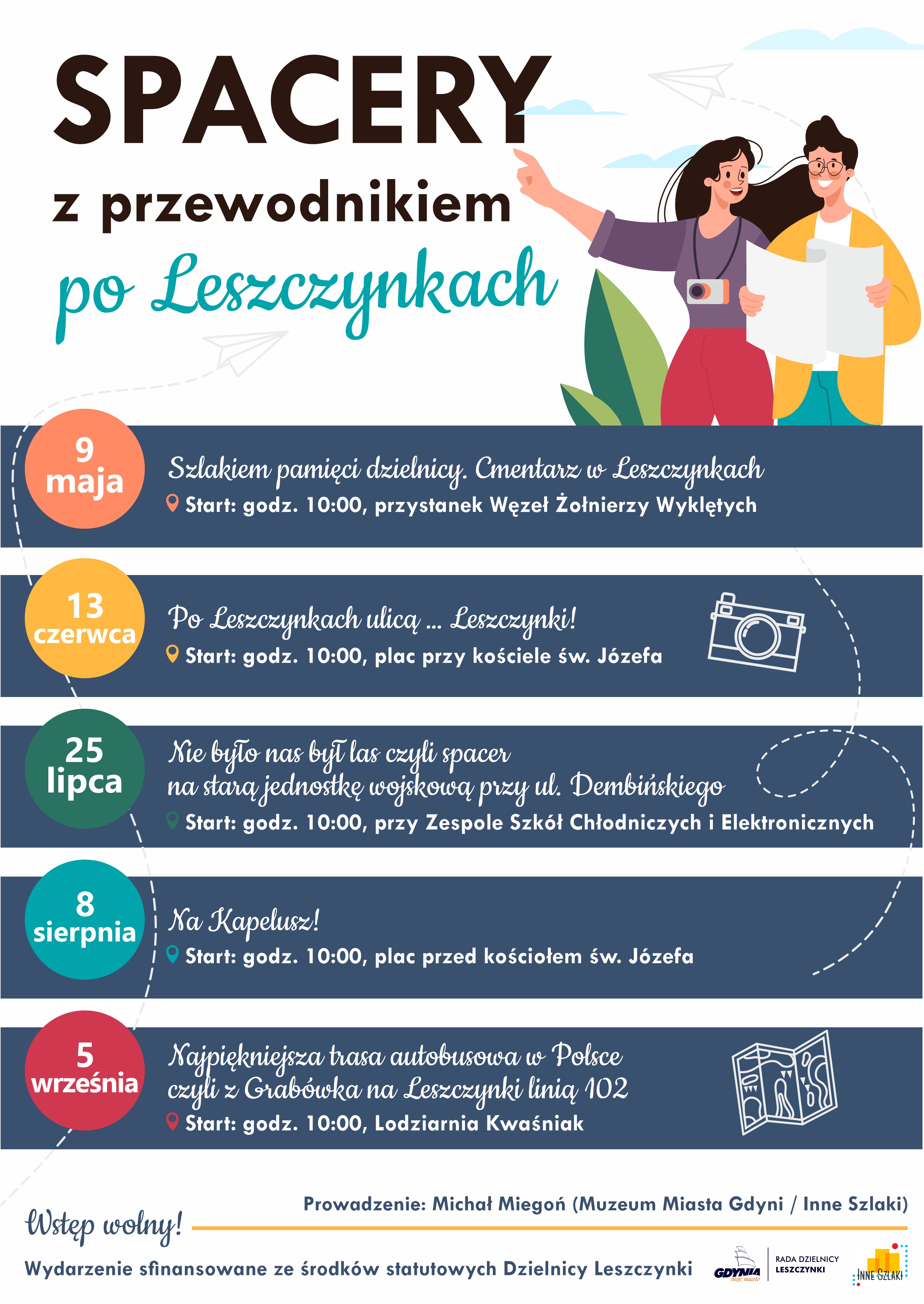 Spacery z przewodnikiem po Leszczynkach