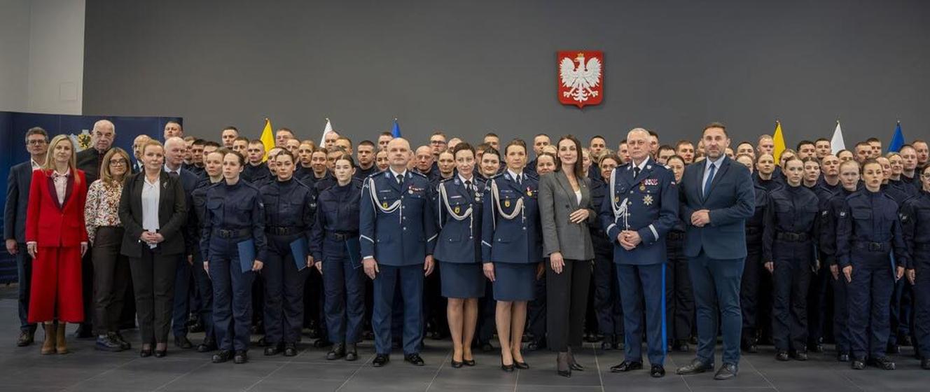 Uroczystość ślubowania w KWP Gdańsk